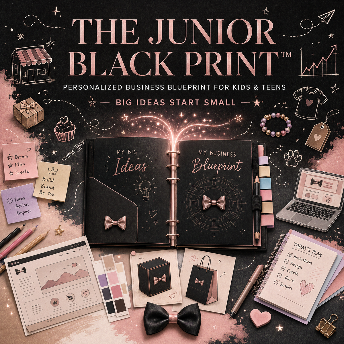 The Junior Black Print - Personalized Business Blueprint for Kids & Teens